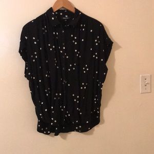 Madewell Central Drapey in Polka Dot